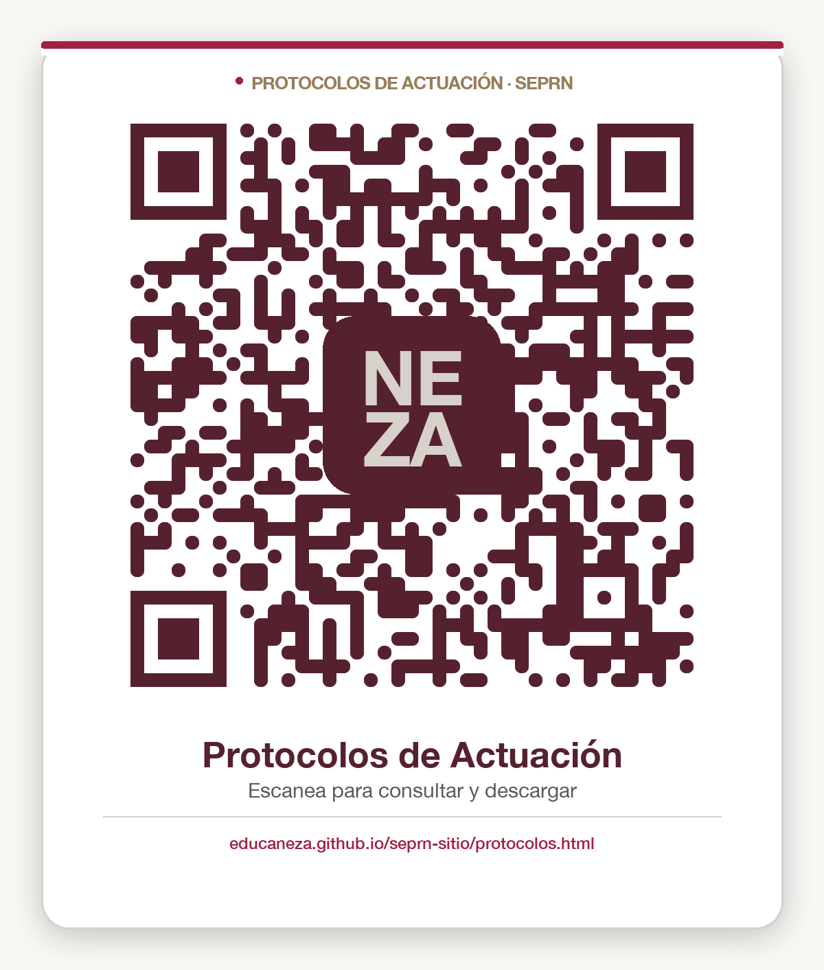 Código QR que enlaza a esta página de Protocolos de Actuación